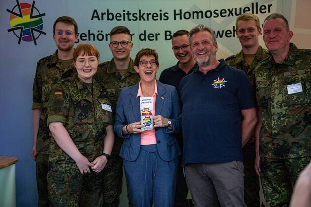 Annegret Kramp Karrenbauer visits the Federal Ministry of Defence, Federal Minister of Defence Annegret Kramp Karrenbauer during the visit of the Federal Ministry of Defence at the Open Day 2019 Berlin Germany