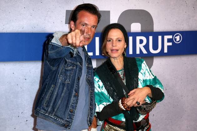 Polizeiruf 110 Fotocall Lucas Gregorowicz and Maria Simon on the Fotocall of the new rbb Polizeiruf 110 on 20 August 2019 at the Cinema Paris in Berlin The first shows the new rbb Polizeiruf 110 Heimatliebe on 25 August 2019 at 20 15 Uhr Berlin Charlottenburg Berlin Germany