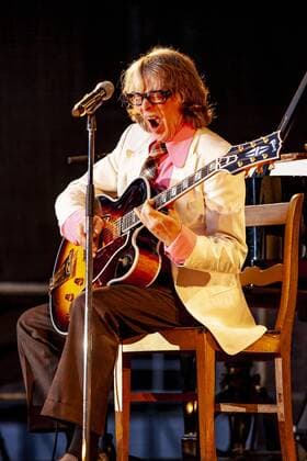 Helge Schneider live with his tour Pflaumenmus the tour to the Mus in the Landskron Kulturbrauerei Görlitz, 22 08 2019 Foto:xM.xWehnertx xFuturexImage