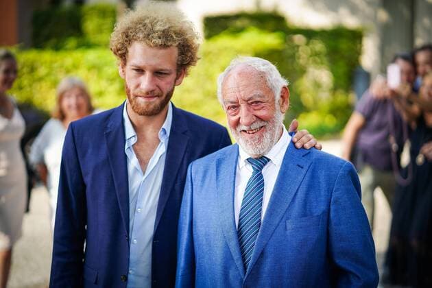 27 08 2019,Berlin,Germany,GER,Schlosspark Theater,Annual Press Conference Presentation of the 2019 2020 season schedule, photo Johannes Hallervorden and Dieter Hallervorden