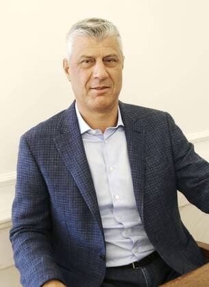 Kosovo President Thaci Kosovo President Hashim Thaci is interviewed in Pristina, Kosovo, on Aug. 26, 2019. 