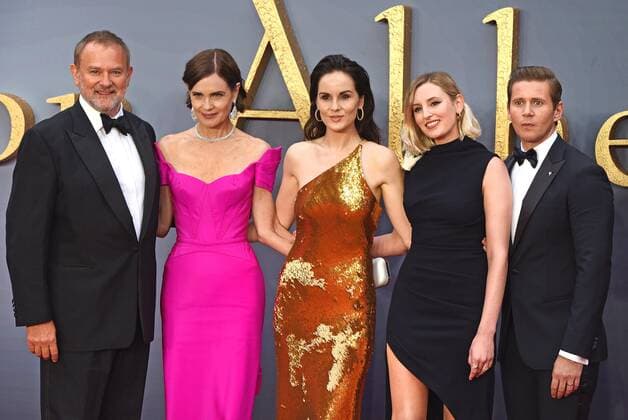 September 9, 2019, London, United Kingdom: Hugh Bonneville, Elizabeth McGovern, Michelle Dockery, Laura Carmichael and Allen Leech attend the Downton Abbey World Premiere at Cineworld Leicester Square in London. London United Kingdom - ZUMAs197 20190909_zaa_s197_099 Copyright: x,xKeithxMayhewx
