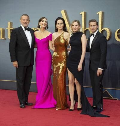 September 9, 2019, London, United Kingdom: Hugh Bonneville, Elizabeth McGovern, Michelle Dockery, Laura Carmichael and Allen Leech attend the World Premiere Of Downton Abbey at Leicester Square in London. London United Kingdom - ZUMAs197 20190909_zaa_s197_190 Copyright: xGaryxMitchellx