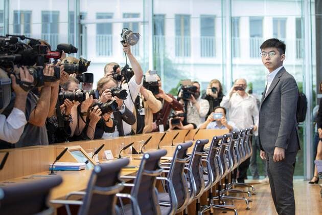 Joshua Wong, General Secretary of Demosisto, recorded during a press conference on the situation in Hong Kong Berlin, 11 09 2019 Berlin Germany Copyright: xJaninexSchmitz photothek.netx