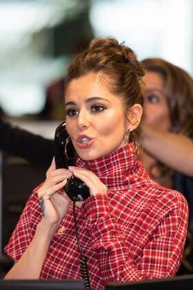 September 11, 2019, London, United Kingdom: Singer Cheryl talks on the phone during the BGC Charity Day 2019 at Canary Wharf. London United Kingdom - ZUMAs197 20190911_zaa_s197_045 Copyright: xPhilxLewisx