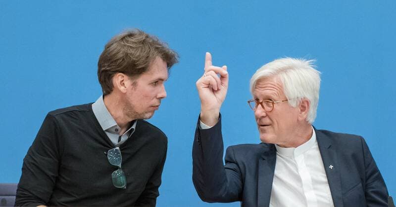 The chairman of the council of the Protestant Church in Germany EKD , Heinrich Bedford Strohm re , informed on Thursday 12 Copyright: epd-bild ChristianxDitsch EDITORIAL USE ONLY