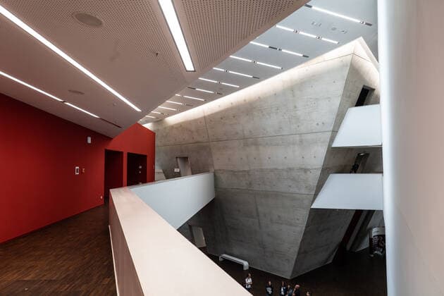 Modern interior design by Daniel Libeskind, University of Lüneburg  1074703382