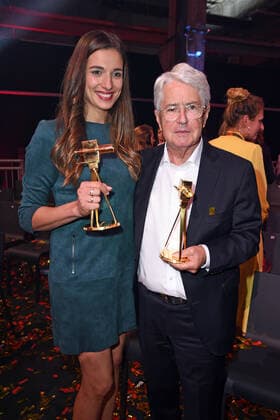 Saliha Oezcan Sallys World , Frank Elstner at the YouTube Golden Camera Digital Awards at the Kraftwerk in Berlin on 26 09 2019