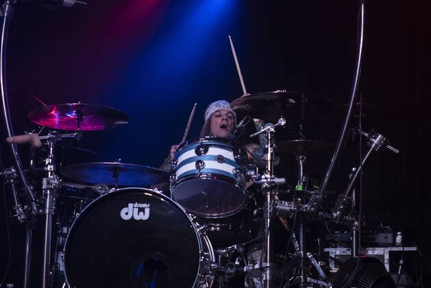 September 26, 2019, Los Angeles, California, USA: STIX ZADINIA of Steel Panther at the Whisky a Go Go in West Hollywood, California, celebrating the release of their fifth studio album, Heavy Metal Rules Los Angeles USA - ZUMAs247 20190926_zmp_s247_016 Copyright: xCharliexSteffensx