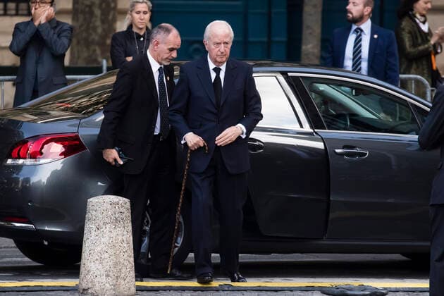 Paris, France September 30, 2019 - Funeral for late French President Jacques Chirac at the Saint-Sulpice church during a national day of mourning - edouard Balladur POLITIQUE, CHIRAC, OBSEQUES, DEUIL NATIONAL, HOMMAGE  Copyright: xVincentxIsorex