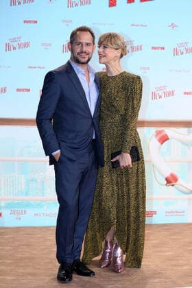 Moritz Bleibtreu and Heike Makatsch at the Ich war noch niemals in New York Film Premiere on 9 10 2019 in Cologne I war noch niemals in New York Film Premiere in Cologne