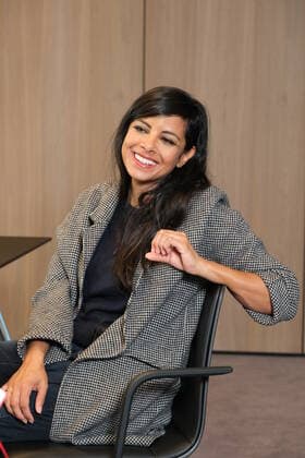 Hamburg Collien Ulmen Fernandes talks about her show Generation Helikopter Eltern at the ZDF press conference in the Hotel Meridian Hamburg on 9 10 2019