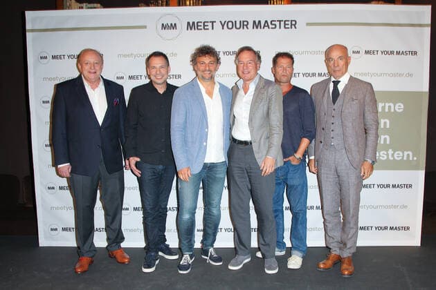 Alfons Schuhbeck, Sebastian Fitzek, Jonas Kaufmann, Nico Hofmann, Til Schweiger, Heiner Lauterbach Fotocall Meet Your Masters at the Hotel Bayerischer Hof in Munich on 21 10 2019