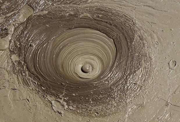 The mud volcanoes of Qobustan in Azerbaijan, also known as mud diapirs, have been a geological reserve in the Azerbaijani municipality of Qobustan on the Absheron peninsula since 2001 Photo of 24 07 2019 The mud volcanoes of Qobustan in Azerbaijan Copyright: epd-bild SteffenxSchellhorn EDITORIAL USE ONLY