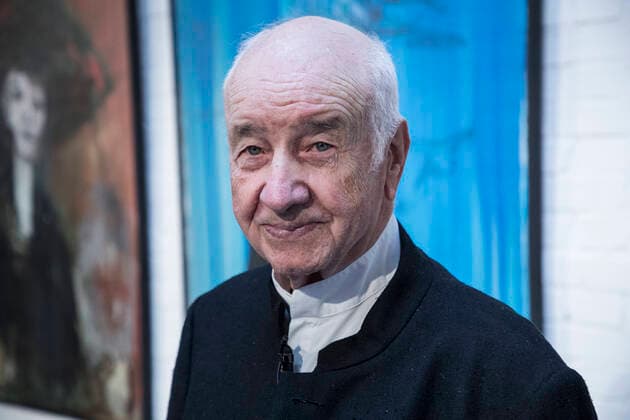 27 10 2019 Hilden Rhld Actor Armin Mueller Stahl at the opening of his painting exhibition Menschenbilder Hilden Rhld Kunstraum Gewerbepark Süd by Gebrüder Braun Nordrhein Westfalen Germany
