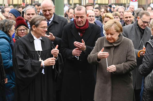 Angela Merkel at a commemoration ceremony for the victims of the division of Germany on the occasion of the 30th anniversary of the fall of the Berlin Wall at the Wall Memorial in Bernauer Strasse Berlin, 09 11 2019 Foto:xJ.xKrickx xFuturexImage