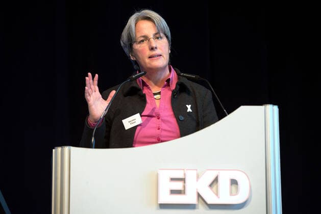 For the first time a person affected by sexual abuse spoke before the synod of the Protestant Church in Germany EKD, affected persons Copyright: epd-bild HeikexLyding EDITORIAL USE ONLY