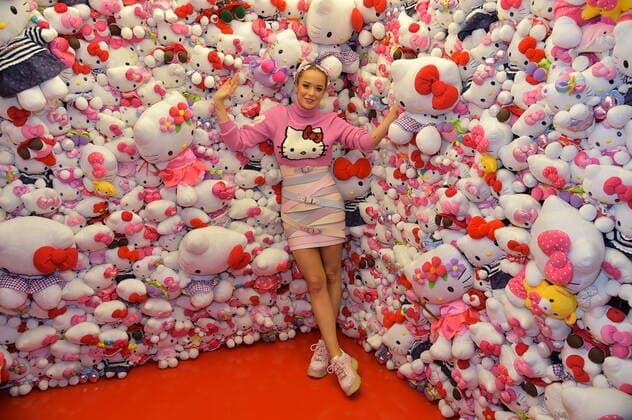 Hello Kittys 45th Birthday Marina Hoermanseder Party for Hello Kittys 45th Birthday in the Mall of Berlin on the Piazza in Berlin on 14 11 2019 PPM