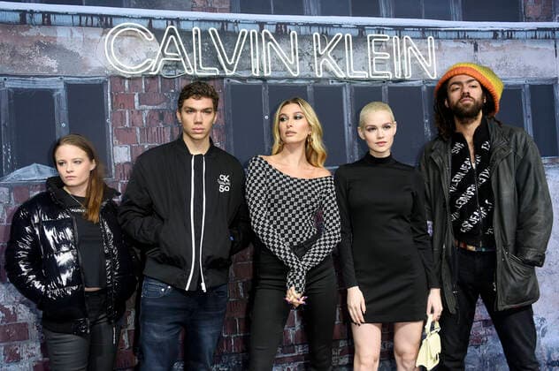 Jasna Fritzi Bauer, Elias Becker, Hailey Rhode Bieber, Emilia Schüle and Noah Becker at the Calvin Klein A Night Of Music, Discovery And Celebration Event at the Musikbrauerei Berlin, 20 11 2019 Foto:xN.xKubelkax xFuturexImage