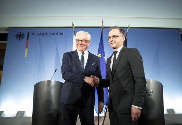 Federal Foreign Minister Heiko Maas, SPD, meets Polish Foreign Minister Jacek Czaputowicz in the Foreign Office 26 11 2019 Berlin Germany Copyright: xThomasxKoehler photothek.netx