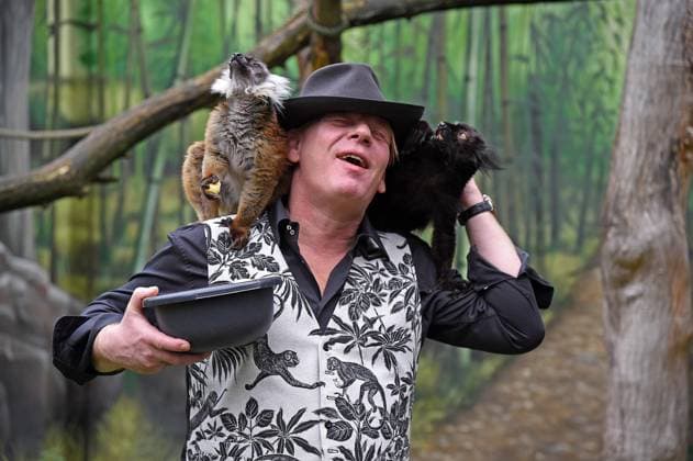 Ben Becker at the photo opportunity for his new production of Monkey in the Monkey House in the Tierpark in Berlin on 26 11 2019