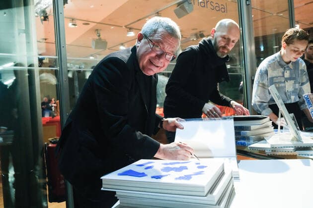 Daniel Libeskind, star architect, at the book presentation and discussion ÇOn the Duty and the Power of ArchitectureÈ at the Akademie der Künste on 26 11 2019 in Berlin Daniel Libeskind at the book presentation in Berlin