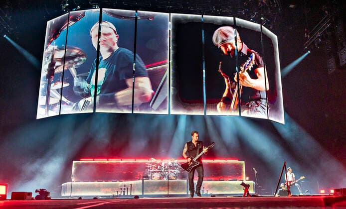 Danish Heavy Metal band Volbeat on stage at a sold out Royal Arena in Copenhagen on Sunday, December 1, 2019, Copenhagen,  Copyright: TorbenxChristensen TorbenxChristensenx COP107 spdk20191201-224250-L