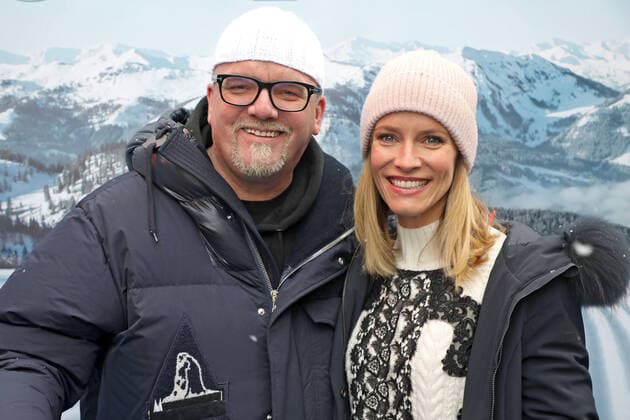 ORF Zauberhafte Weihnacht DJ Ötzi und Sonja Weissensteiner on the occasion of the recording of the ORF BR musical Christmas show Zauberhafte Weihnacht am 02 12 2019 im Gutshof Flachau , Austria 20191202BOS0010
