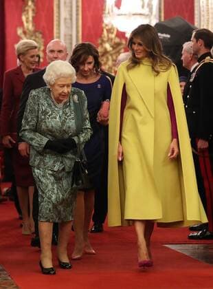 Bilder des Jahres 2019, Entertainment 12 Dezember PAP11192292 3 December 2019. The Queen, accompanied by other Members of the Royal Family, hosts a reception for NATO leaders, spouses or partners, and delegations, at Buckingham Palace, London, UK, on the 3rd December 2019. Here, Queen Elizabeth, Melania Trump Credit: JWRota GoffPhotos.com Ref: KGC-512 No UK Sales 248235 2019-12-03 London Royaume Uni Copyright: xPapixsx xStarfacex STAR_248235_034