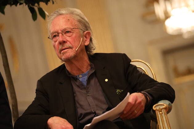 Peter HANDKE Press Conference in Stockholm Stockholm, 06 12 2019 Peter HANDKE Nobel Prize 2019