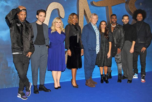 December 13, 2019, London, United Kingdom: Larry Bourgeois, Laurie Davidson, Rebel Wilson, Jennifer Hudson, Ian McKellen, Francesca Hayward, Jason Derulo, Robbie Fairchild and Laurent Bourgeois attend the Cats film photocall at the Corinthia Hotel in London. London United Kingdom - ZUMAs197 20191213_zaa_s197_114 Copyright: xKeithxMayhewx