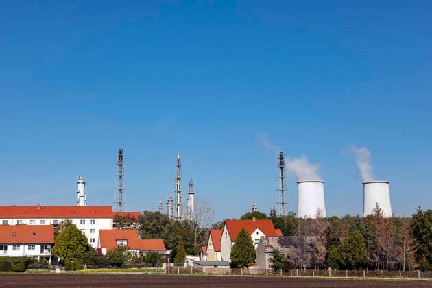 Residential area at Chemie Park Leuna, Spergau district