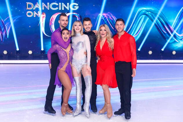 Eric Stehfest, Amani Fancy, Lina Larissa Strahl, Joti Polizoakis, Ramona Elsner and Joey Heindle in the 6 live broadcast of the second season of the Sat 1 Show Dancing on Ice in the MMC Studios Cologne, 1312 2019 Foto:xC.xHardtx xFuturexImage