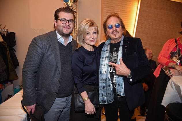 Frank Zander, Carmen Nebel with son Gregor Nebel at 25 years Christmas with Frank Zander A celebration for homeless and needy people in the Estrel Convention Center in Berlin on 20 12 2019