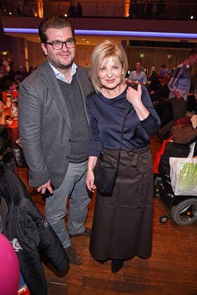 Carmen Nebel with son Gregor Nebel at 25 years Christmas with Frank Zander A celebration for homeless and needy people at the Estrel Convention Center in Berlin on 20 12 2019