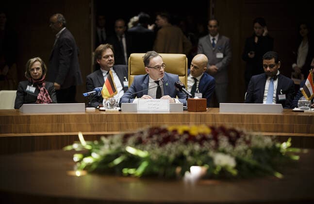 Federal Foreign Minister Heiko Maas, SPD, admitted on the occasion of his participation in the Auâˆöüenminister Conference of Libyas Neighbouring Countries in Algiers 23 01 2020 Algiers Algeria Copyright: xFelixxZahn photothek.netx