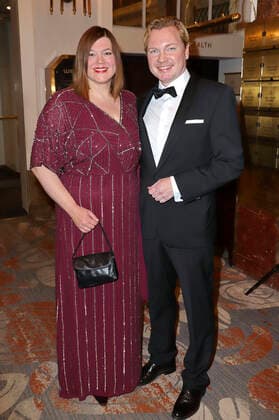 Katharina Fegebank with life partner Mathias Wolf at the 71 Hamburg Press Ball 2020 at the Hotel Kempinski Atlantic Hamburg, 25 01 2020 Foto:xgbrcix xFuturexImage