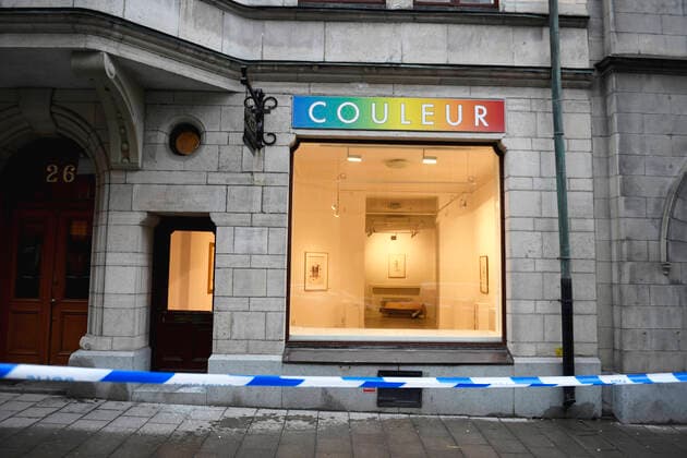 Salvador Dali sculptures have been stolen from an exhibition at an art gallery in Stockholm, Sweden on Jan 30, 2020 Police say that at least two thieves entered the Couleur gallery in central Stockholm early Thursday morning by smashing the entrance window The alarm went off after 4 a m and police arrived at the scene shortly after STOCKHOLM SWEDEN x11950x,  Copyright: xAlixLorestani TTx DALI THEFT STOCKHOLM