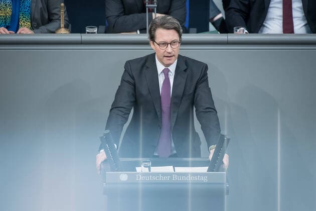 Berlin, Plenary Session in the Bundestag Germany, Berlin 31 01 2020 The picture shows Andreas Scheuer Federal Minister of Transport and Digital Infrastructure, csu during the session of the German Bundestag Berlin Bundestag Berlin Germany