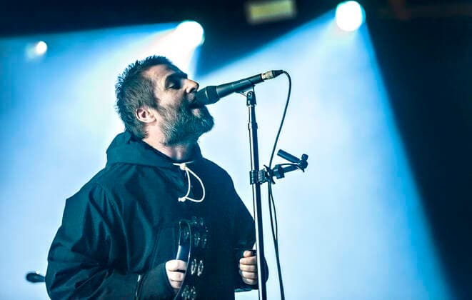 English Liam Gallagher, once part of the British pop group Oasis, on stage during his concert in the Forum at Frederiksberg, Tuesday, February 4, 2020, Copenhagen,  Copyright: TorbenxChristensen TorbenxChristensenx COP103 spdk20200204-233145-L