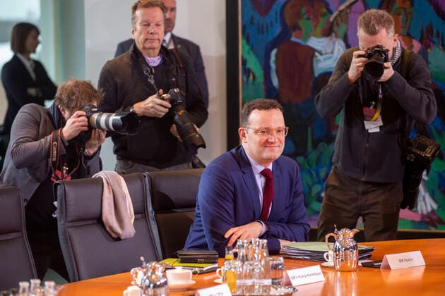 Germany, Berlin, Federal Chancellery, 85 Meeting of the Federal Cabinet, Health Minister Jens Spahn CDU, 12 02 2020