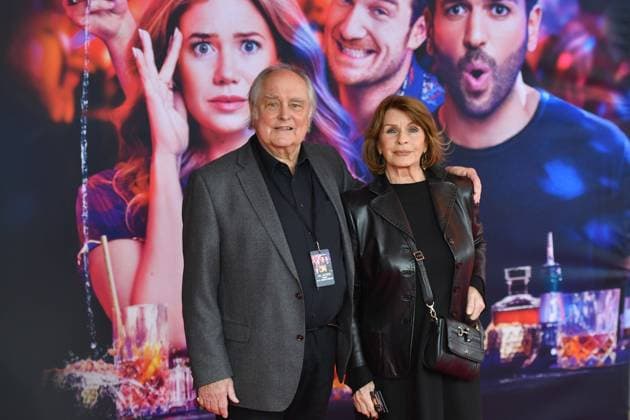 Senta BERGER Actress with husband Michael VERHOEVEN Director Red Carpet, Red Carpet, Arrival Film premiere, cinema premiere NIGHTLIFE on 12 02 2020 at the Mathaeser Kino in Munich,