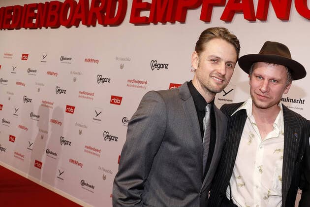 Axel Schreiber and Robert Stadlober at the Medienboard Berlin Brandenburg MBB Berlinale Party on 22 02 2020 in Berlin Medienboard MBB Berlinale Party 2020 in Berlin
