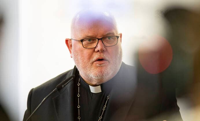 Spring Plenary Assembly of the German Bishops Conference Church Bishops Conference, Spring Plenary Assembly of the German Bishops Conference from 02 to 05 March in the Erbacher Hof in Mainz under the chairmanship of Cardinal Reinhard Marx Cardinal Reinhard Marx, Press Conference, Portrait, Mainz Hesse Germany Copyright: xNeundorf Kirchner-Mediax