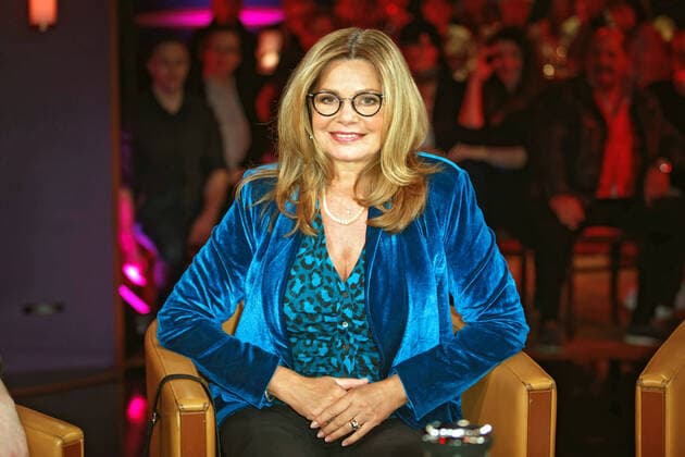 MDR Riverboat actress Maren Gilzer on the occasion of the recording of the MDR talk show Riverboat on 04 03 2020 in Studio 3 of Mediacity Leipzig 20200304SFL0036