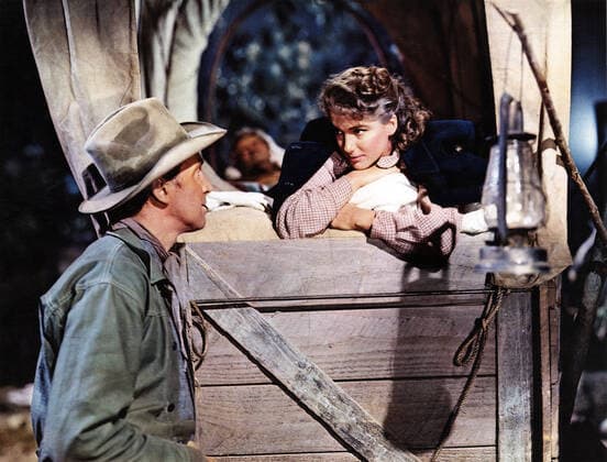 BEND OF THE RIVER, James Stewart, Julie Julia Adams, 1952 Courtesy Everett Collection !ACHTUNG AUFNAHMEDATUM GESCHÃ„TZT! PUBLICATIONXNOTxINxCANxCHNxFRAxITAxJPNxNORxPOLxRUSxESPxUKxUSA Copyright: xCourtesyxEverettxCollectionx MMDBEOF EC002