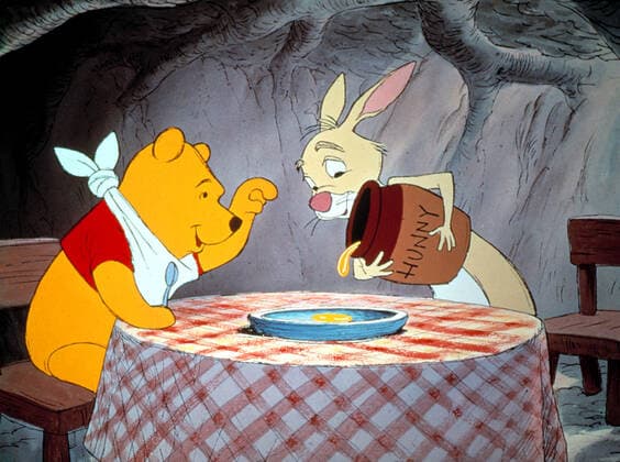WINNIE THE POOH AND THE HONEY TREE, Winnie the Pooh, Rbbit, 1966 Walt Disney Co. Courtesy Everett Collection !ACHTUNG AUFNAHMEDATUM GESCHÃ„TZT! PUBLICATIONXNOTxINxCANxCHNxFRAxITAxJPNxNORxPOLxRUSxESPxUKxUSA Copyright: xWaltxDisneyxCo. CourtesyxEverettxCollectionx MSDWITH WD003