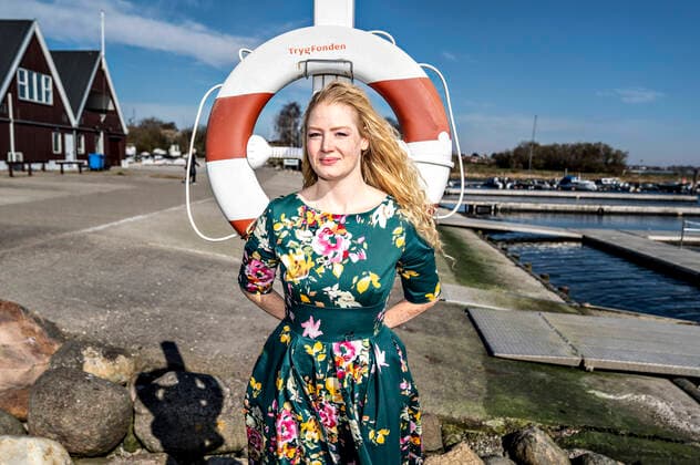 Comedian Sanne Soendergaard, photographed at Egaa, Wednesday, March 25, 2020, Egaa Marina Jutland Denmark,  Copyright: HenningxBagger HenningxBaggerx spdk20200325-122627-L