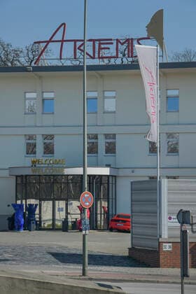 Berlin in times of Corona crisis, 25 03 2020 Here brothel Artemis has closed, Westend, Charlottenburg, Berlin, Germany