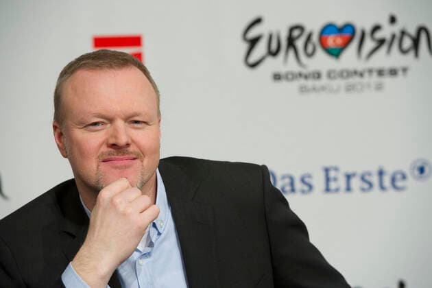 After the Eurovision Song Contest Stefan RAAB is over, Ersatz Show will bring a new show to the TV. Archive photo Stefan Raab, TV presenter and jury member, portrait, portrait, single picture, cut single motif, press conference, press conference, final of Unser Star fü r Baku for the Eurovision Song Contest 2012 in Baku Azerbaijan, Das Erste ARD, recorded in KÌ¦ln, 16 02 2012 a